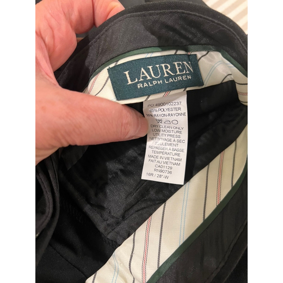 Barely worn Ralph Lauren black pants big boys size 16R/28”W - Picture 3 of 6